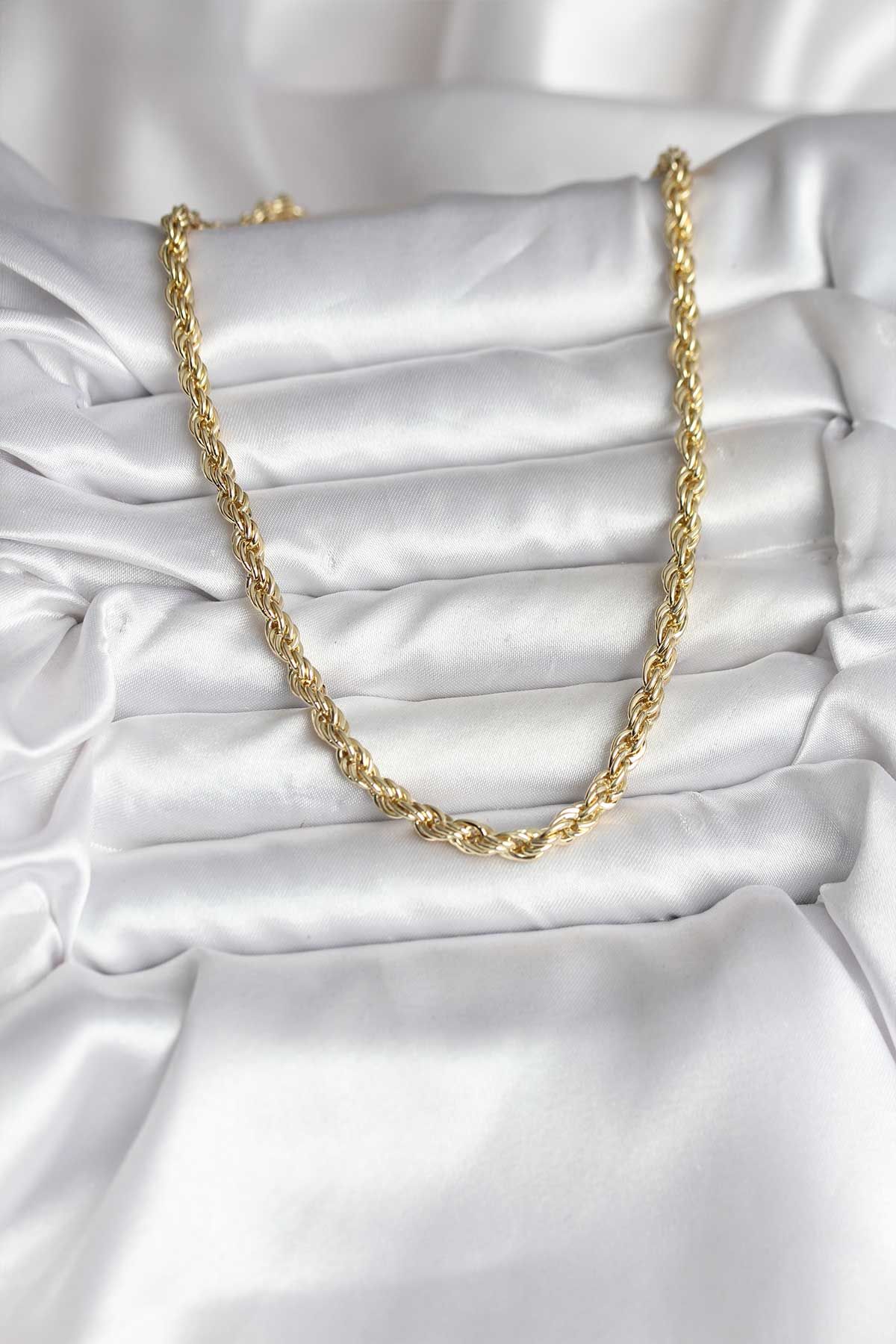 14K Gold Renk Kaplama Burgu Model CM Kadın Kolye - TJ-BKO10729