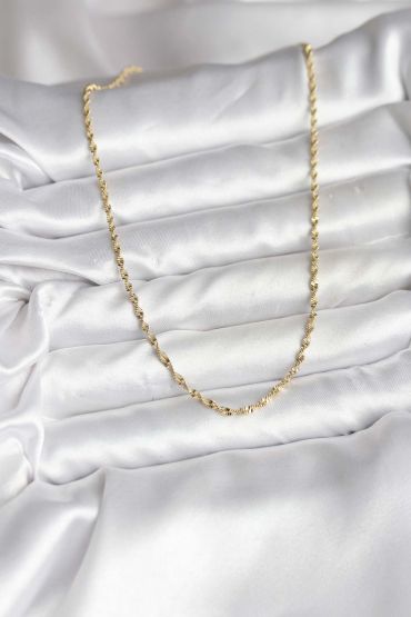 14K Gold Renk Kaplama Burgu Model CM Kadın Kolye - TJ-BKO10747