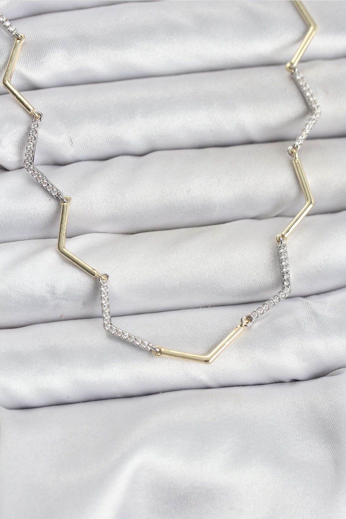 VIP Seri Zikzak Model Kadın Kolye - TJ-BKO10760