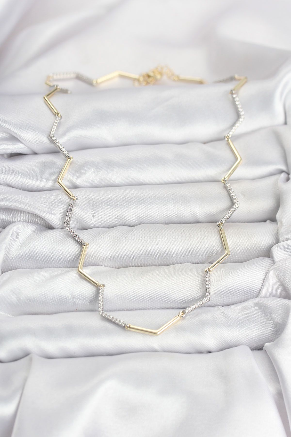 VIP Seri Zikzak Model Kadın Kolye - TJ-BKO10760