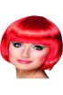 Kırmızı Renk Parti Peruğu Küt Saç