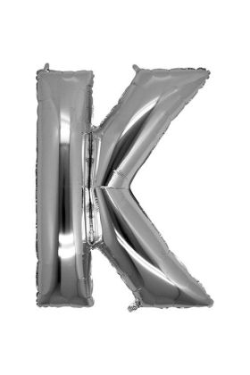 K Harf Folyo Bn Gümüş Renk  40 inç