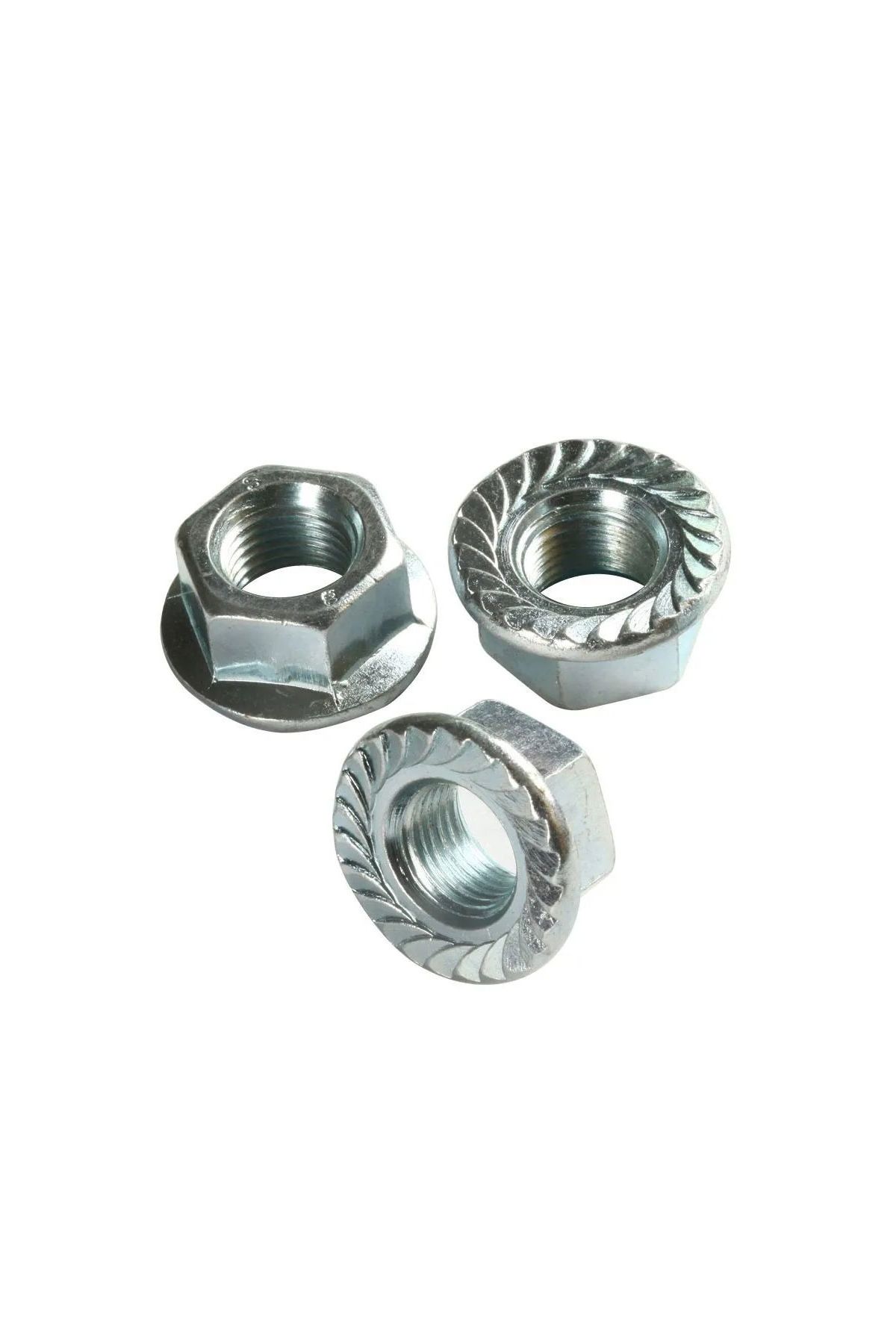 100 Adet M8 Altıköşe Flanşlı Somun