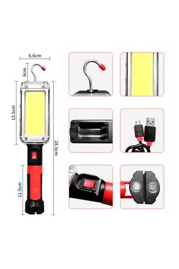 Usb Şarjlı Oto Tamirci Çalışma Lambası Wt-733