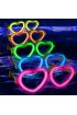 Glow Kalpli Fosforlu Gözlük 6’lı Renkli Set – Neon Parti