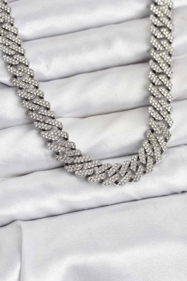 Pirinç Cuba Chain Gurmet Model Kolye - TJ-BKO10809