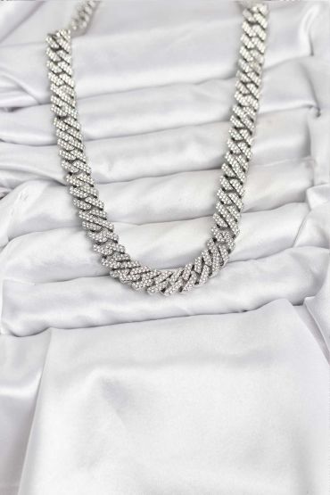 Pirinç Cuba Chain Gurmet Model Kolye - TJ-BKO10809