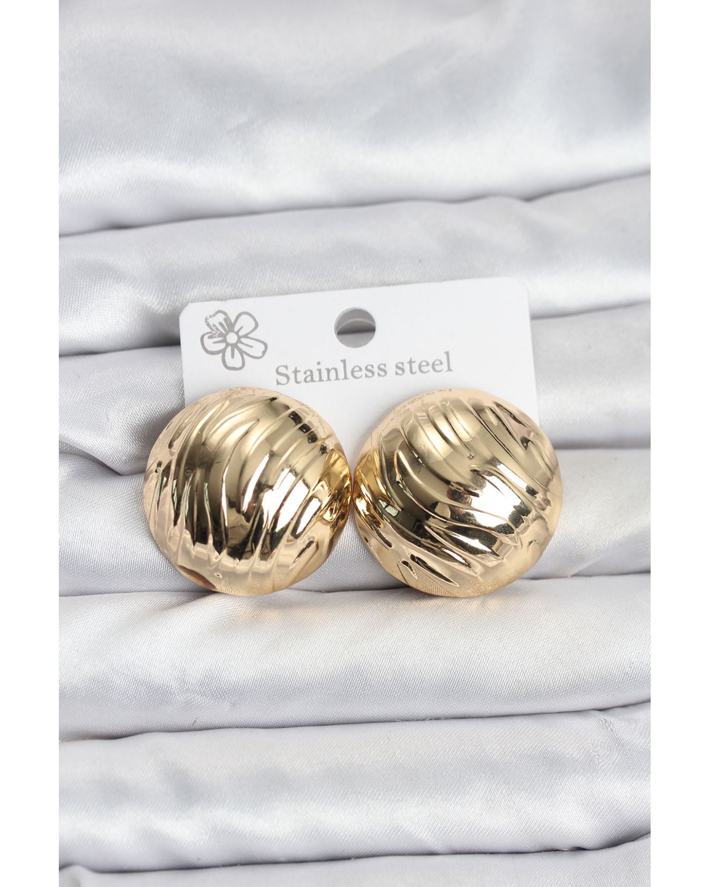 316L Çelik Gold Renk Vintage Kadın Küpe - TJ-BKP11503