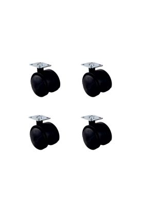 Küçük Plastik Tablalı Teker - 40 MM  HKS101 - 4 Adet