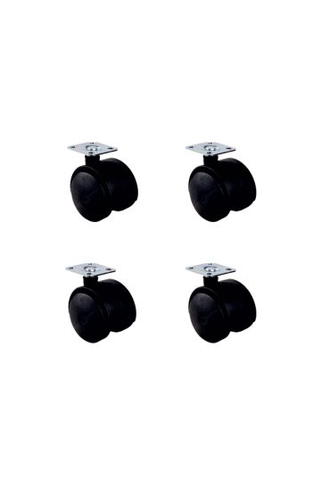 Küçük Plastik Tablalı Teker - 40 MM  HKS101 - 4 Adet