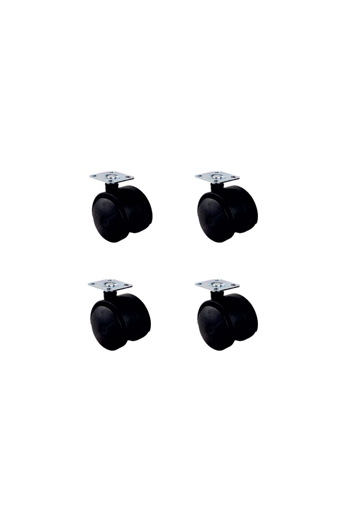 Küçük Plastik Tablalı Teker - 40 MM  HKS101 - 4 Adet