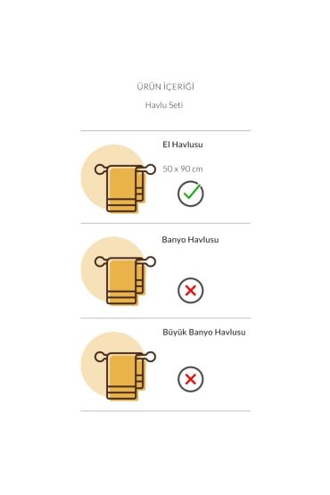 Otel Tipi 50x90 Yüz Havlusu Beyaz