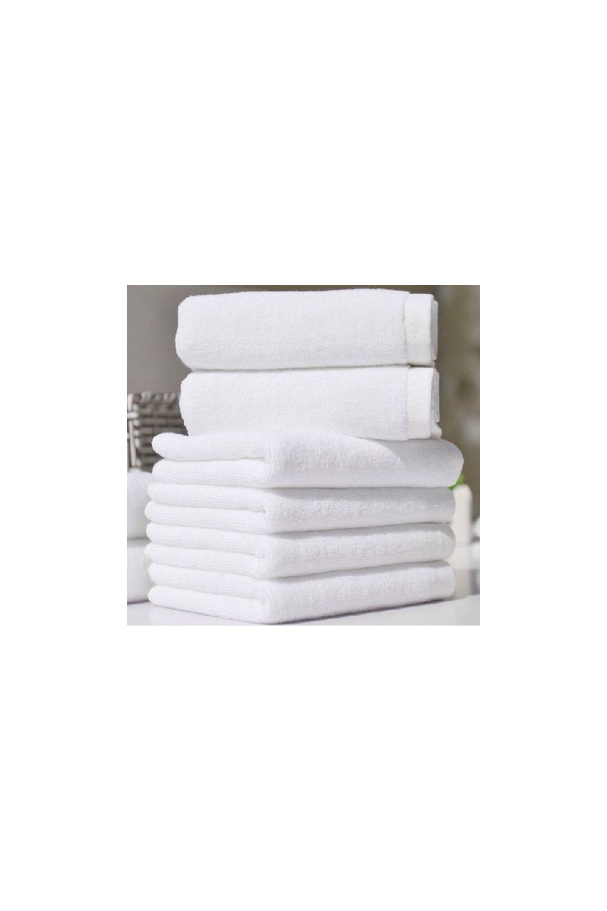 Otel Tipi 50x90 Yüz Havlusu Beyaz