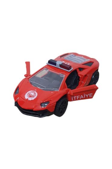 Çek Bırak Metal Araba Lamborgini  - İtfaiye