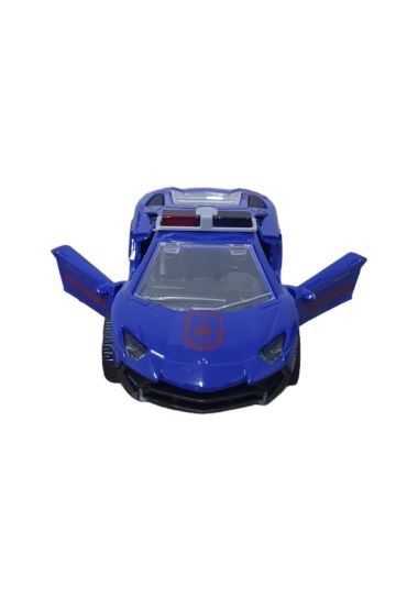Çek Bırak Metal Araba Lamborgini  - Jandarma