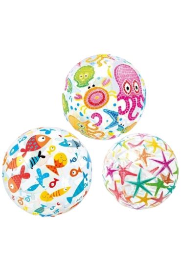 51 Cm Meyve Desenli Deniz Topu