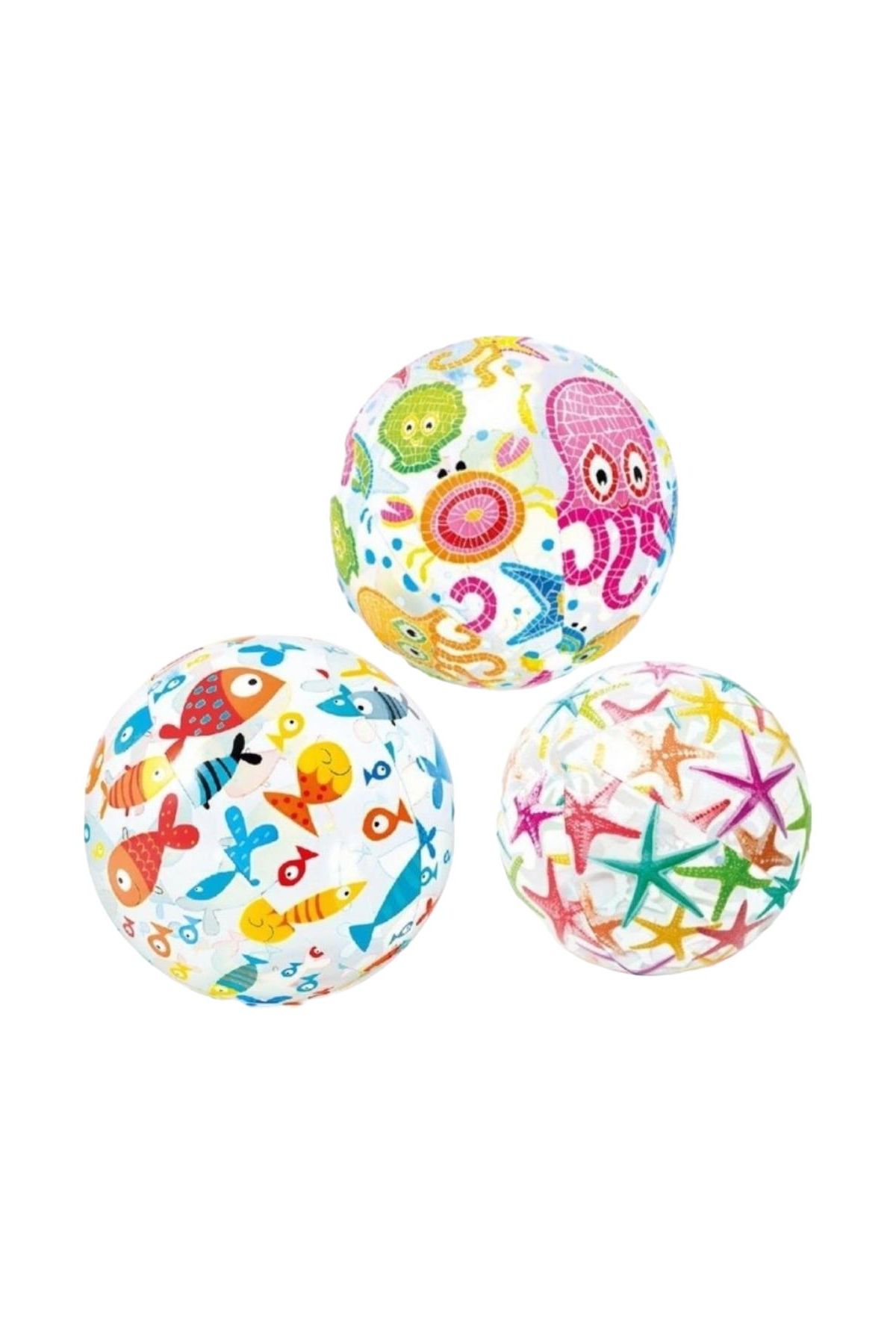 51 Cm Meyve Desenli Deniz Topu