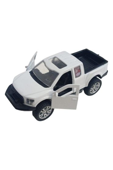 Çek Bırak Metal Arazi Aracı 13 cm - Beyaz