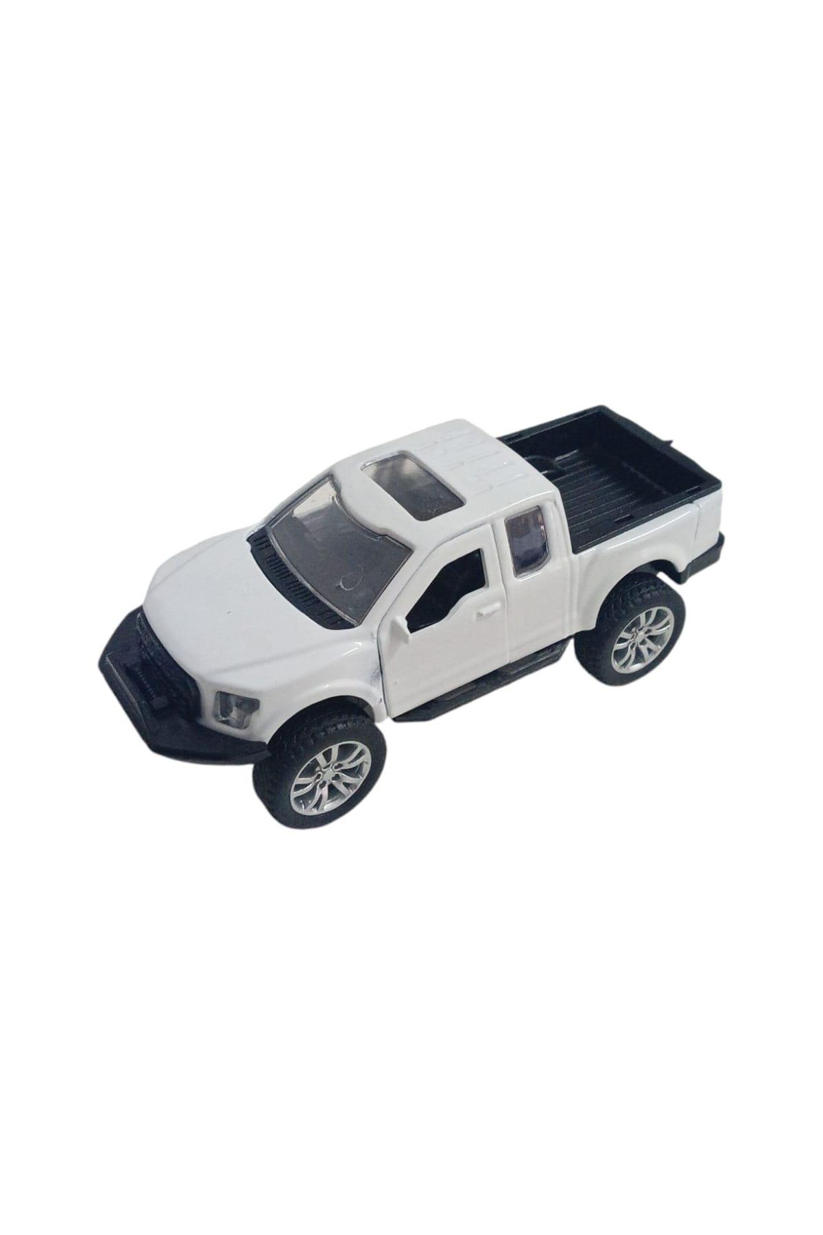 Çek Bırak Metal Arazi Aracı 13 cm - Beyaz