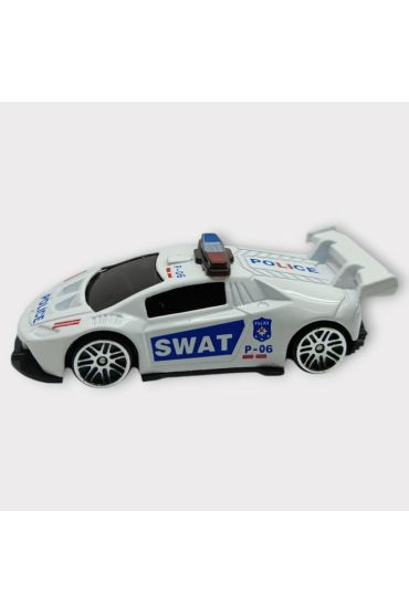 Metal Mini Polis Arabası  8 cm - Polis - 3