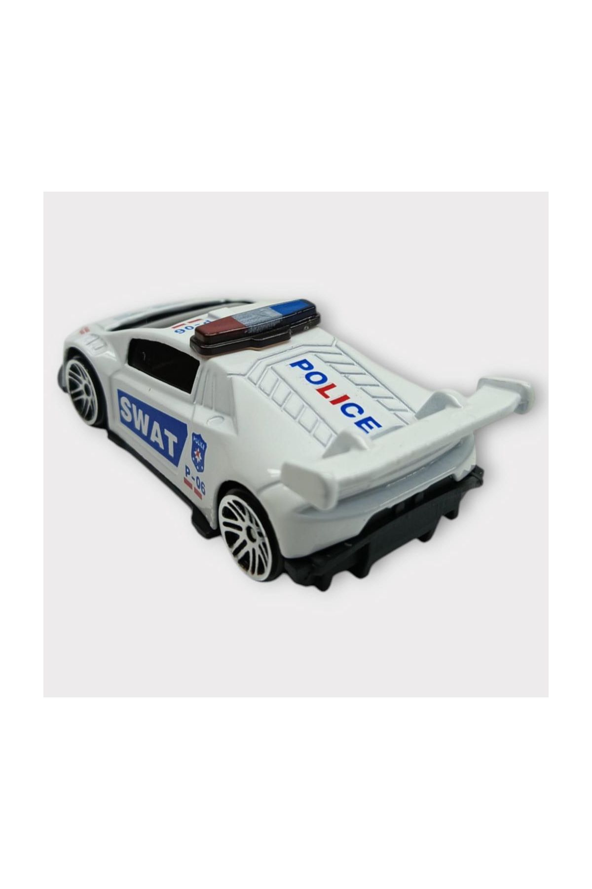 Metal Mini Polis Arabası  8 cm - Polis - 3