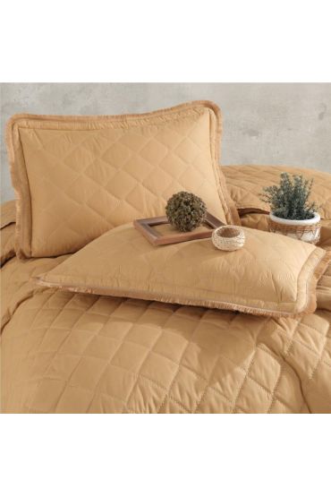 Çift Kişilik Yatak Örtüsü Tafana V4 Zencefil