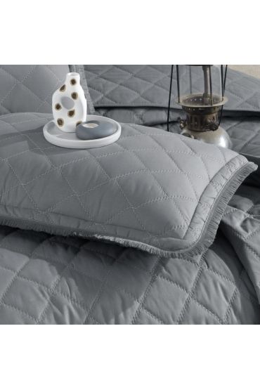 Çift Kişilik Yatak Örtüsü Tafana V6 Gri