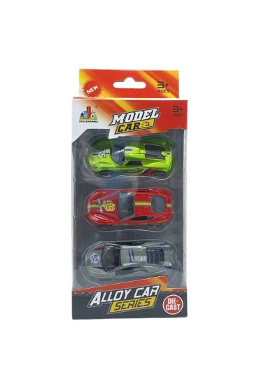 3'lü Araba Yarış Seti - Die Cast - DS045