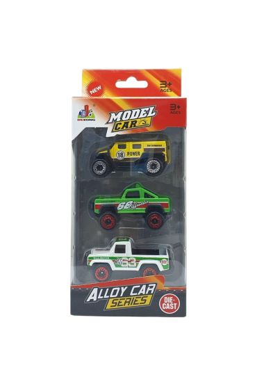 3'lü Araba Off-Road Seti - Die Cast - DS045