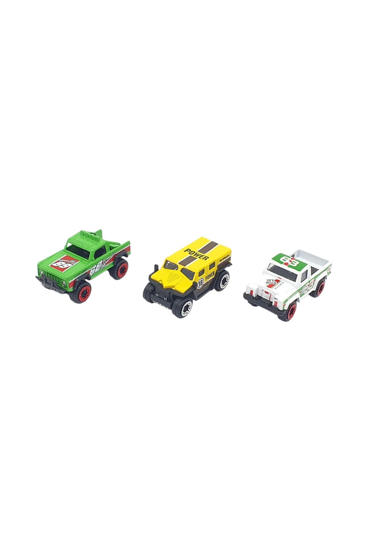 3'lü Araba Off-Road Seti - Die Cast - DS045