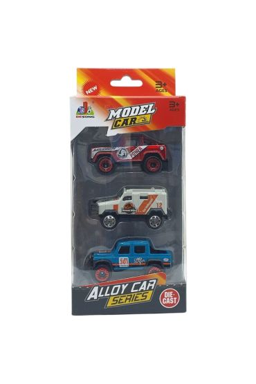3'lü Araba Off-Road Seti - Die Cast - DS045