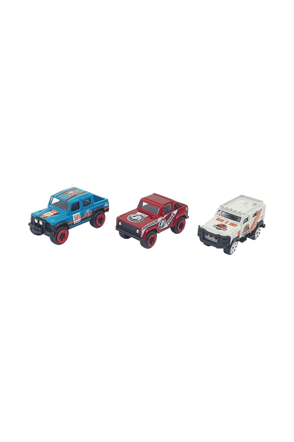 3'lü Araba Off-Road Seti - Die Cast - DS045
