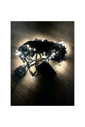 10 M 100 Led Damla Uçlu Gün Işığı Siyah Kablo MZ-17-3