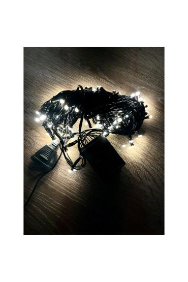 10 M 100 Led Damla Uçlu Gün Işığı Siyah Kablo MZ-17-3