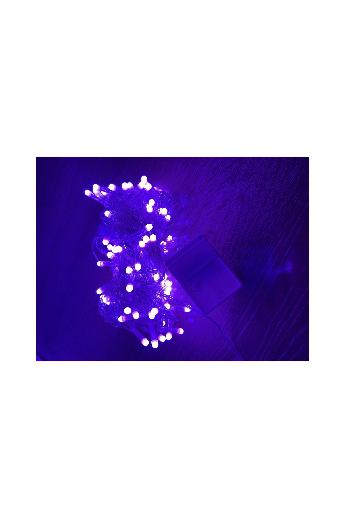 10 M 100 Led Damla Uçlu Pembe Işık Şeffaf Kablo MZ-17-9