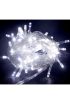 10 M 100 Led Boncuk Lamba Beyaz Işık Şeffaf Kablo MZ-18-11