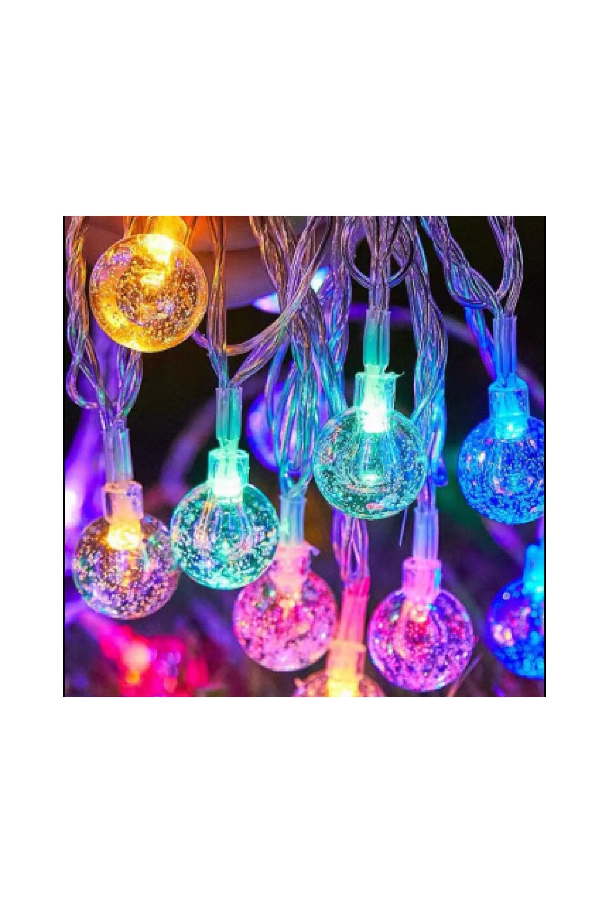 3 M 20 Led Kristal Top RGB Pilli MZ-308