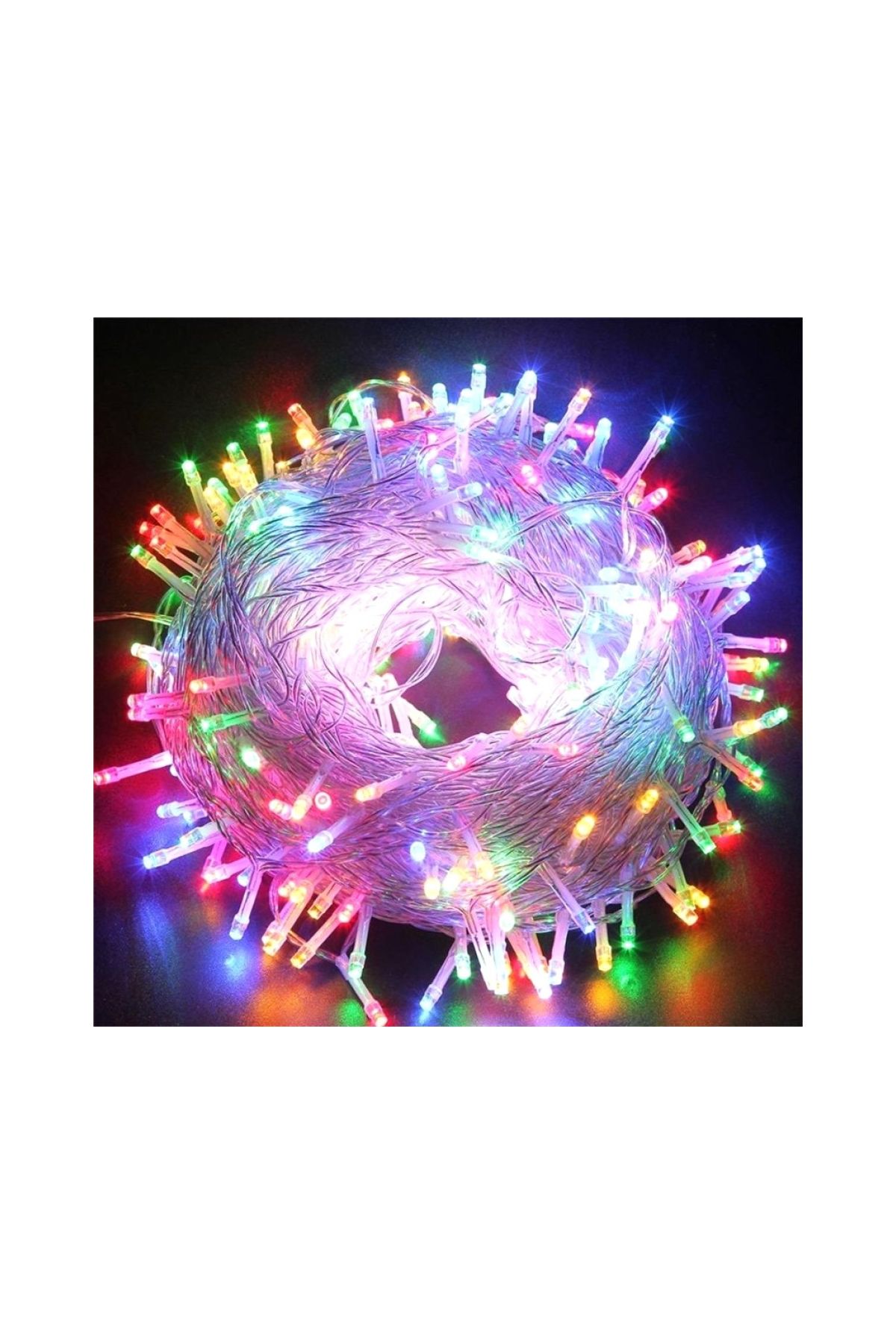 3 M 20 Led RGB 2 Kademeli Şeffaf Kablo MZ-36-R