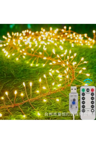 6 M 200 Led Gün Işığı Uzaktan Kumandalı 8 Modlu Usb li