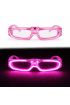 Pembe LED Işıklı Parti Gözlüğü 3 Modlu – Glow & Gece Eğlence Gözlüğü