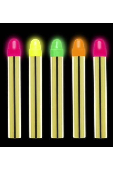 Fosforlu Glow Parti Boyası 6’lı – Karanlıkta Parlayan Yüz Boyası