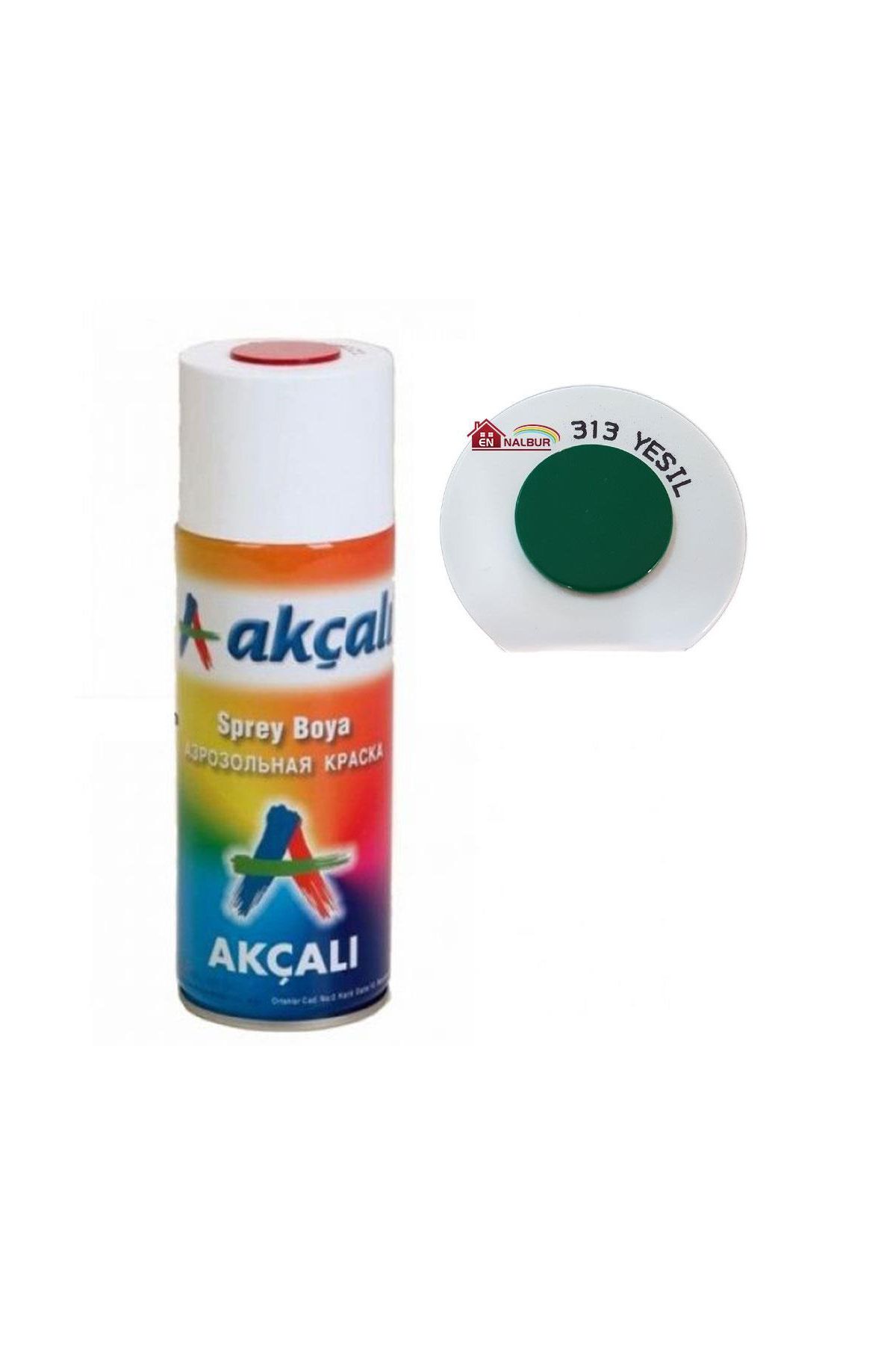Akçalı Sprey Boya 400 ml 313 Yeşil