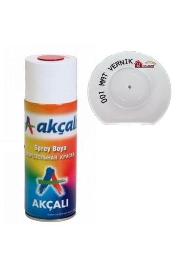 Akçalı Sprey Boya 400 001 Mat Vernik