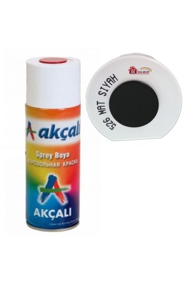 Akçalı Sprey Boya 400 ml 526 Mat Siyah