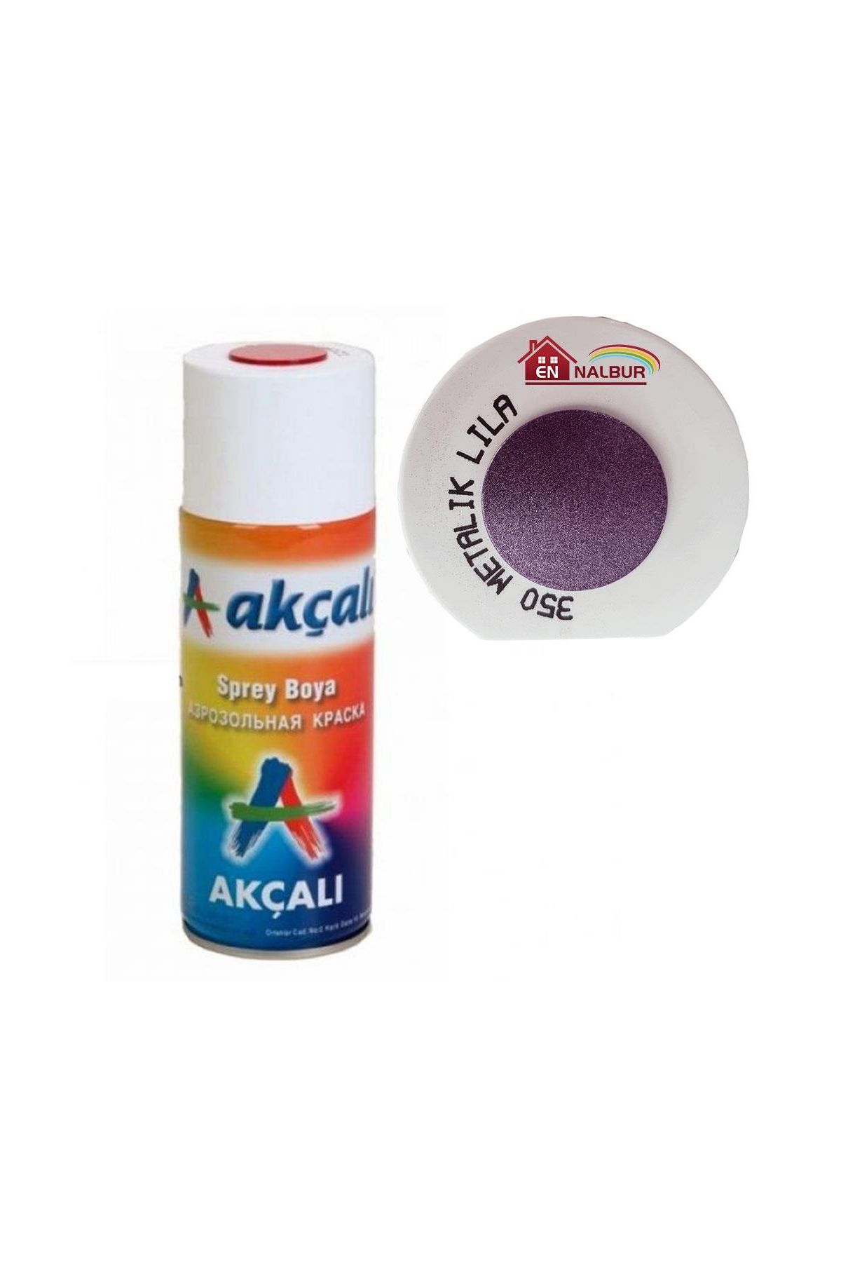 Akçalı Sprey Boya 400 ml 350 Metalik Lila
