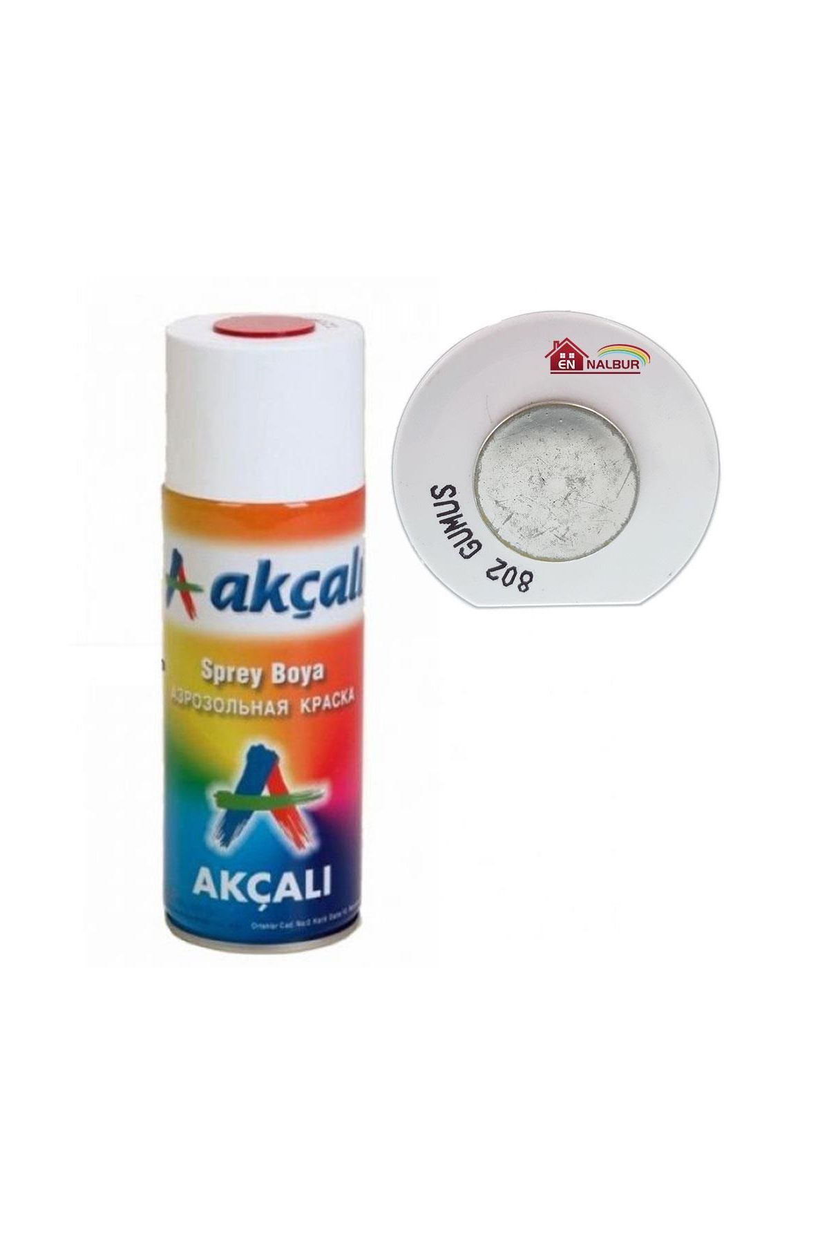 Akçalı Sprey Boya 400 ml 802 Gümüş