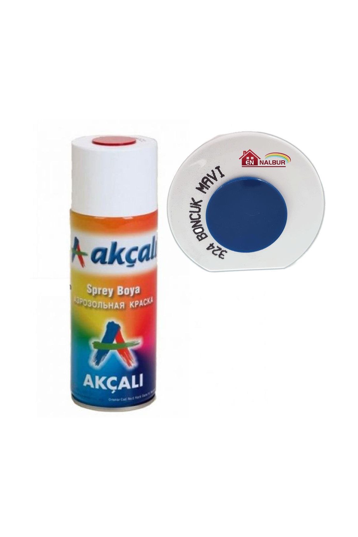 Akçalı Sprey Boya 400 ml 324 Boncuk Mavi