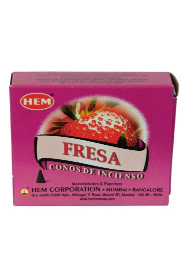 Çilek Kokulu 10 Konik Tütsü - Strawberry