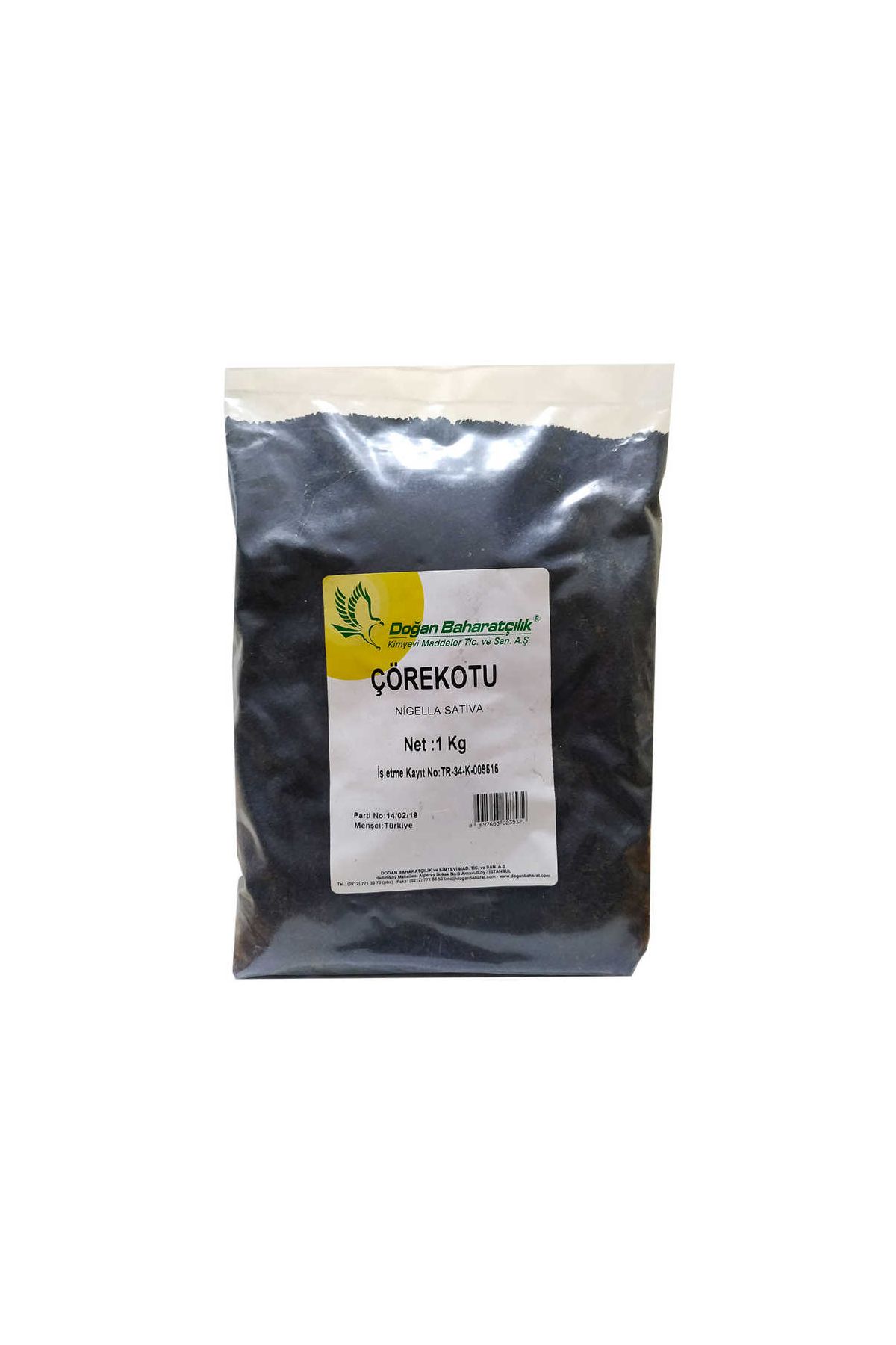 Çörek Otu Doğal Tane 1000 Gr Paket