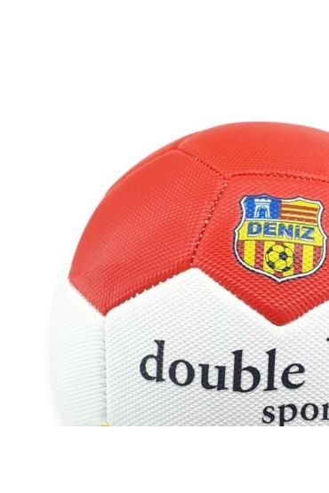 Futbol Topu Dikişli 420 gr No:5 - FB-660-SARI-KIRMIZI
